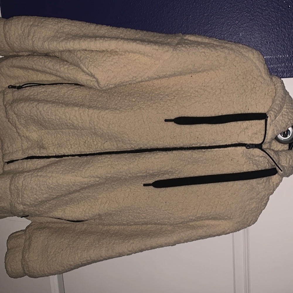 American eagle oversize Sherpa zip up hoodie